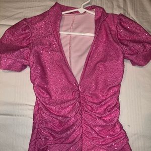 Pink Hip-Hop Girls Jumpsuit